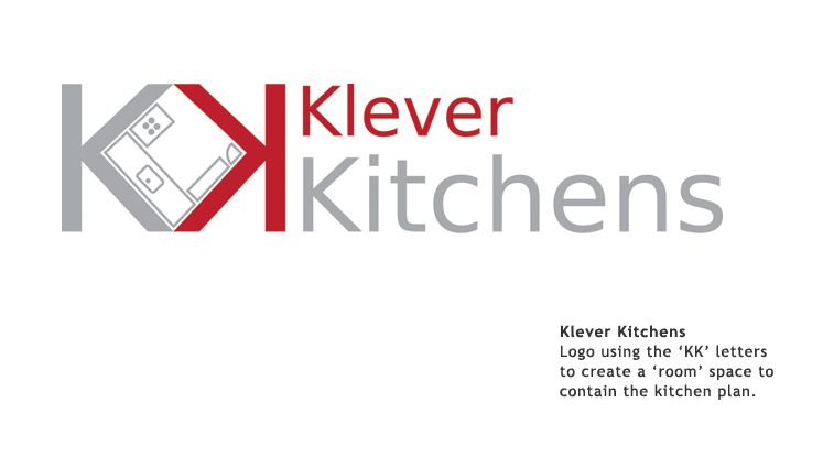 klever kitchens logo design perth
