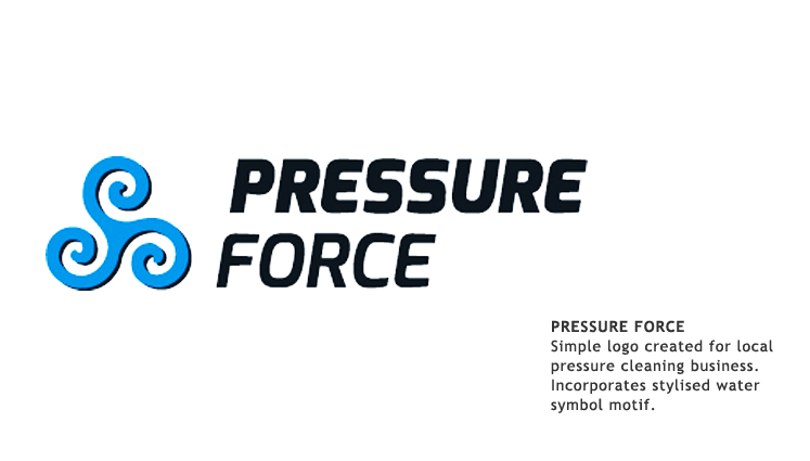 pressure force logo design perth